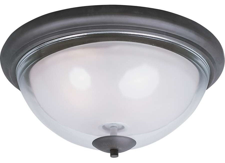 Maxim Lighting Bayview 2-Light Flush Mount in Bronze - 22340CLFTBZ