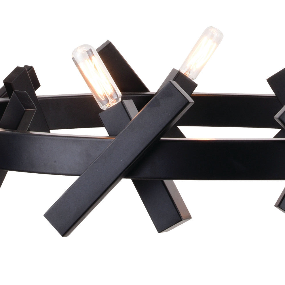 Wells 5 Light 28" Chandelier Matte Black