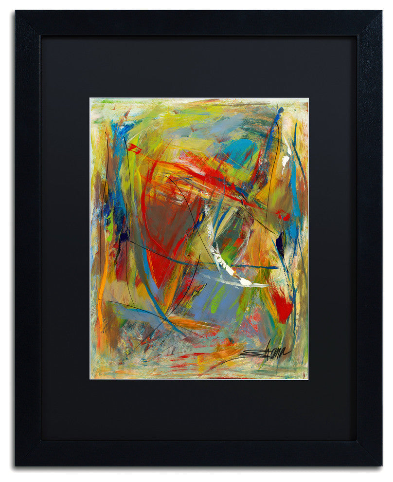 'Toy Of A Cosmic Child' Matted Framed Art, Black Frame, Black Matte, 20x16