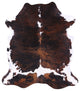 6' 9" X 5' 11" Organic Natural Hair-On Cowhide Area Rug C1866