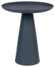Minimalist Pedestal Side Table L | DF Ringar, Blue