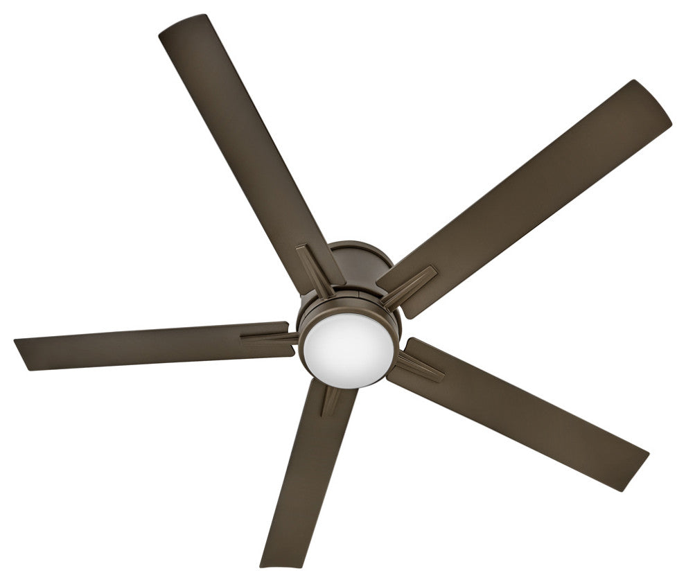 Hinkley Vail 52" Integrated LED Flush Mount Ceiling Fan, Metallic Matte Bronze