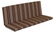 Full Bench Cushion, Maroon Stripe, 6 Foot