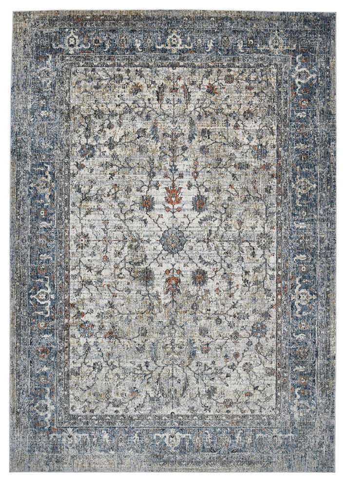 Vermont Glidel Area Rug, Ivory, 5'3" x 7'6", Bordered