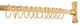 Utopia Alley Rustproof Aluminum L-Shaped Corner Shower Curtain Rod, Gold