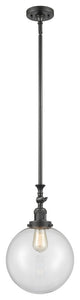 X-Large Beacon 1-Light Mini Pendant, Oil Rubbed Bronze, Clear