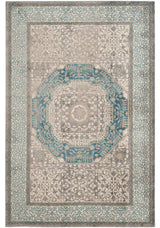 Safavieh Sofia Sof365A  Rug, Light Grey/Blue, 4'0" X 5'7"