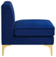 Tufted Sectional Sofa Set, Velvet, Blue Navy, Modern, Living Lounge Hospitality