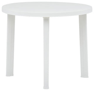 vidaXL Bistro Table Outdoor Side Table Garden Table for Camping Plastic White
