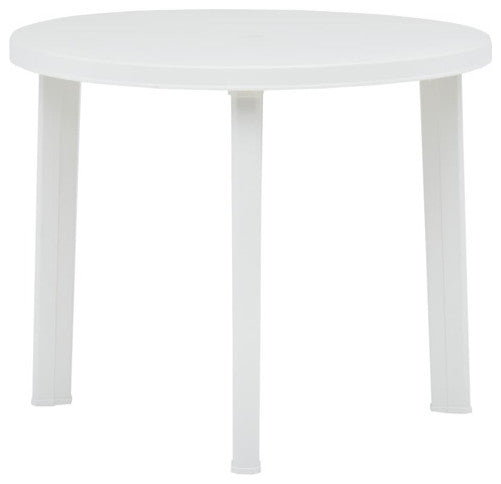 vidaXL Bistro Table Outdoor Side Table Garden Table for Camping Plastic White