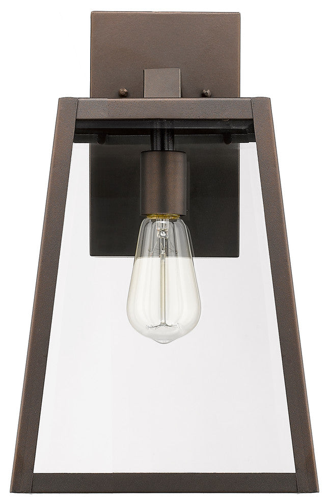 CHLOE Lighting XANDRA Industrial 1 Light Rubbed Bronze Outdoor Wall Sconce 16"