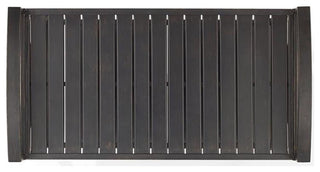 Afuera Living Contemporary Metal Outdoor Bar Cart in Oil Rubbed Bronze