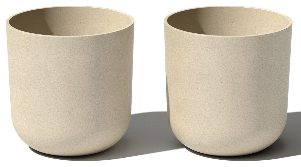 Pure Series Kona Planter, Sand, 15", 2 Pack