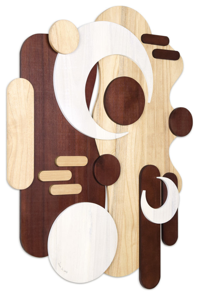 "Sands Serenade" Hand Made Wood Abstracts Wall Art, Ap-102b-4030-02