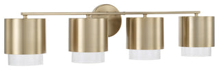 Capital Lighting 153041-549 Weller 4 Light 34"W Vanity Light - Matte Brass