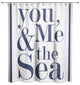 You, Me & the Sea 71x74 Shower Curtain
