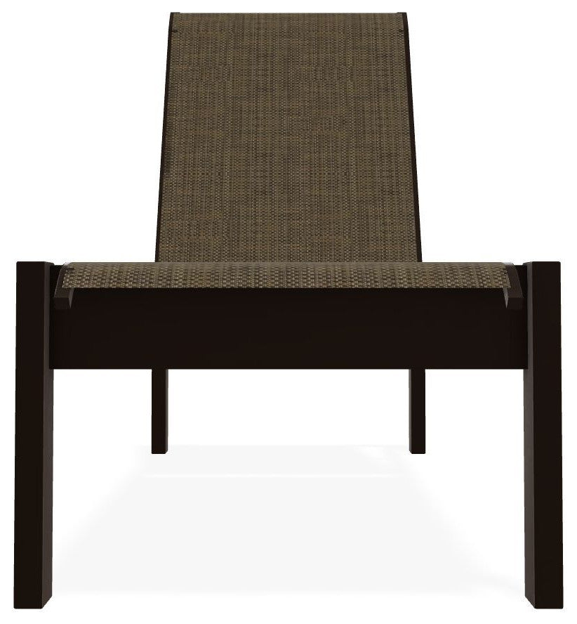 Leeward Sling Stackable Outdoor Chaise Lounge, Beacon/Kona