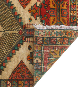 Fine Vintage Distressed Inzir Rust/Beige Runner, 2'4x13'8