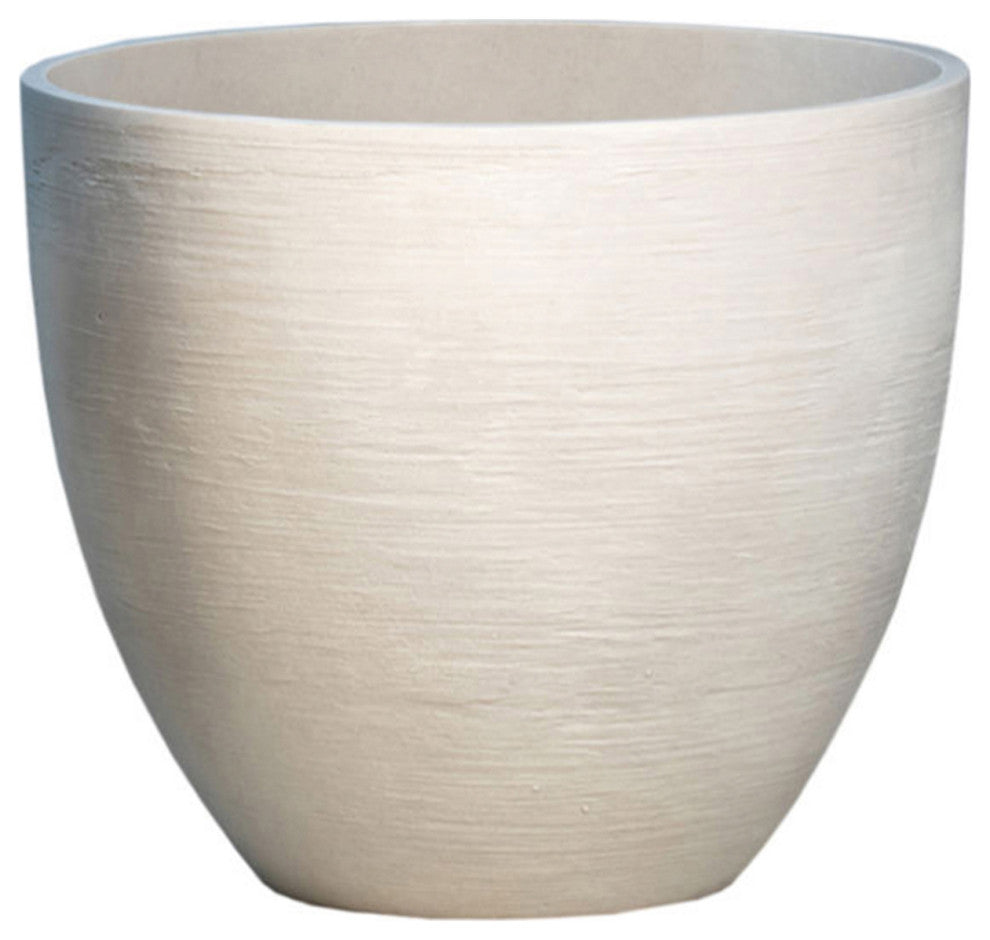 White Composite Planter Pot Medium