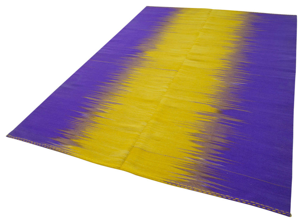 Rug N Carpet - Hand-knotted Oriental 6' 7'' x 9' 3'' Flatweave Wool Kilim Rug