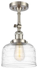 INNOVATIONS 201F-SN-G713 1-Light Semi-Flush Mount Brushed Satin Nickel
