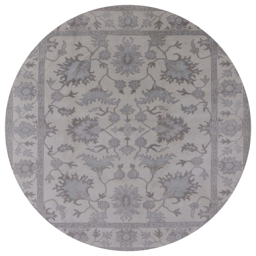 Ahgly Company Indoor Round Mid-Century Modern Area Rugs, 6' Round