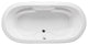 Malibu Hermosa Oval Massaging Air Jet Bathtub 66x36x22 White