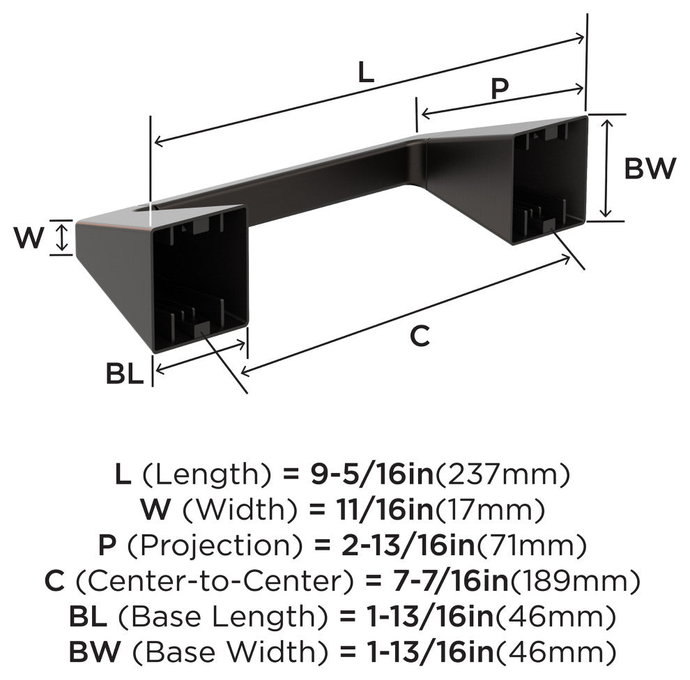 Amerock Blackrock Contemporary Pivoting Double Post Toilet Paper Holder, Oil Rub