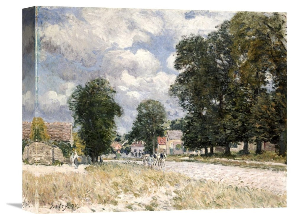 "The Road To Marly-Le-Roi" Stretched Canvas Giclee by Alfred Sisley, 16"x13"