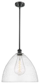 Innovations 516-1S-BK-GBD-164-LED 1-Light Pendant, Matte Black