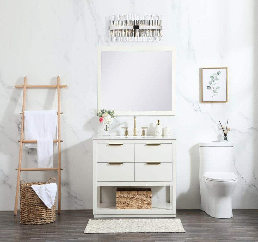 Elegant Lighting 6200W24 Serephina 8 Light 12" Tall Wall Sconce - Chrome