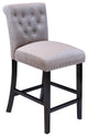 Markelo Velvet Counter Chairs, Set Of 2, Taupe