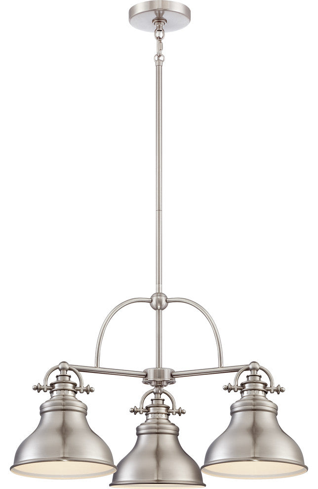Quoizel ER5103BN Three Light Chandelier Emery Brushed Nickel