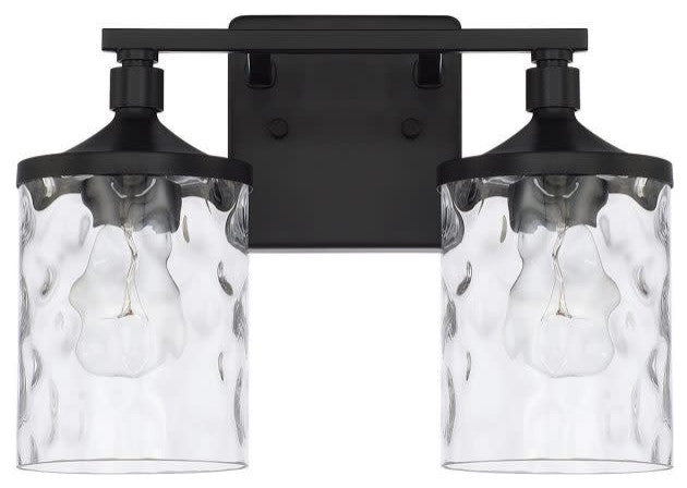 Capital Lighting 128821-451 Colton 2 Light 13"W Bathroom Vanity - Matte Black