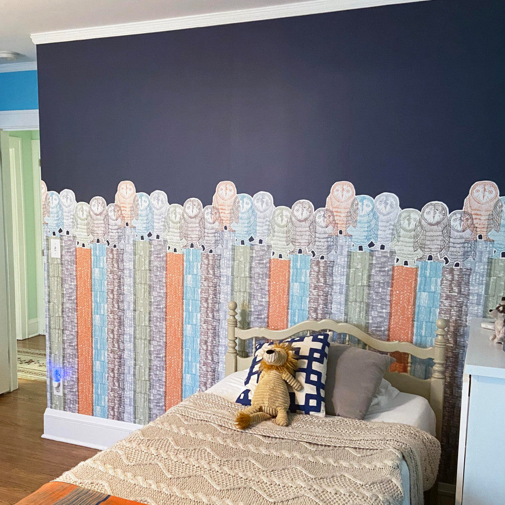 Woodland Fauna Wall Mural, Boy, Roll, Peel and Stick