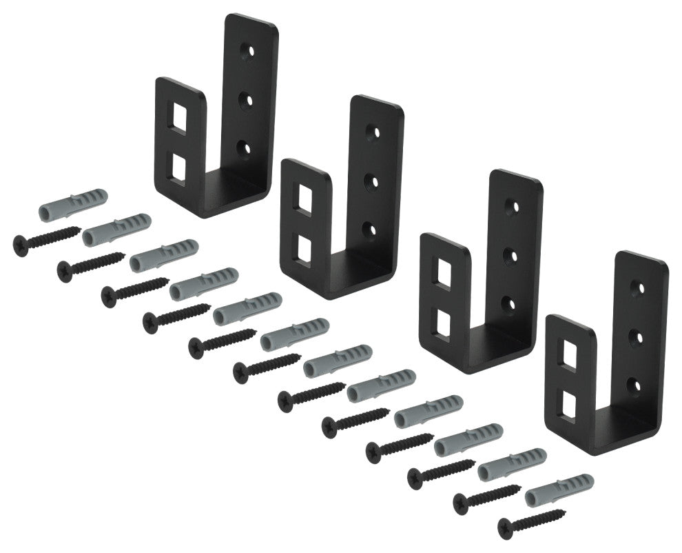 HardwareX Supply Door Barricade Brackets, 4 Pack