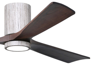 Irene-3HLK  3-Blade Flush Mount Ceiling Fan, Integrated LED, Barnwood Tone/Walnut Tone, 60