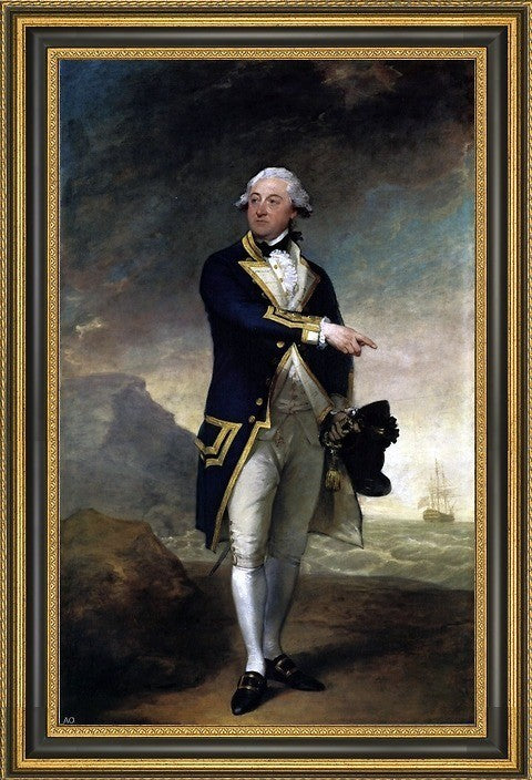 Gilbert Stuart John Gell Framed Premium Canvas Print, 16"x24"