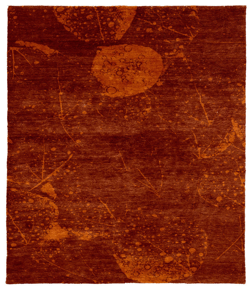 Cephus C Hand Knotted Tibetan Rug, 6' Square