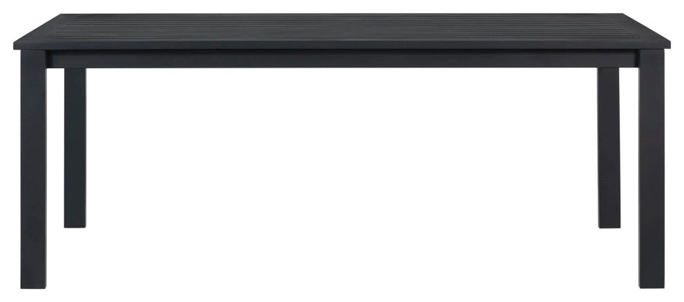 Sardinia Outdoor Aluminum Dining Table - Black