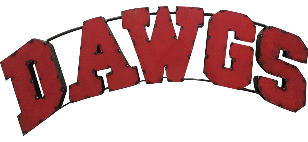 Georgia Bulldogs Dawgs Recycled Metal Wall Decor