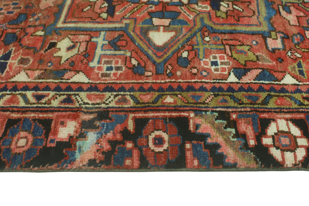 Fine Vintage Heriz Tabarak Rust/Ivory Runner, 3'6 x 10'10