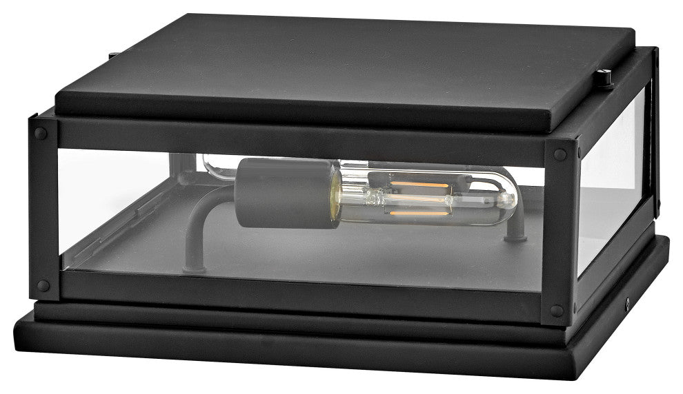 Hinkley Max Small Pier Mount Lantern, Black