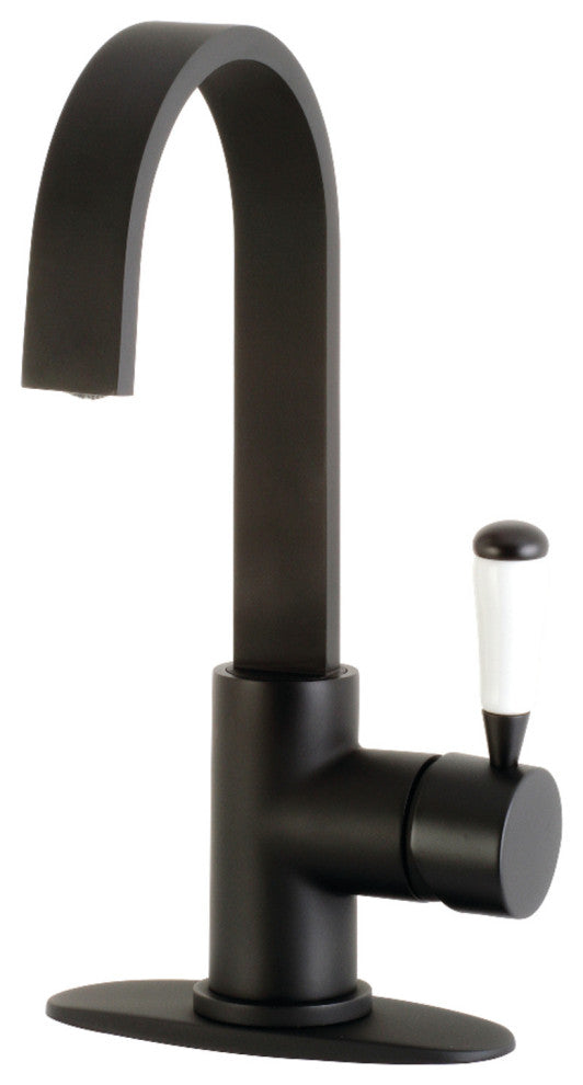 LS8610DPL Paris One-Handle 1-Hole Deck Mounted Bar Faucet, Matte Black