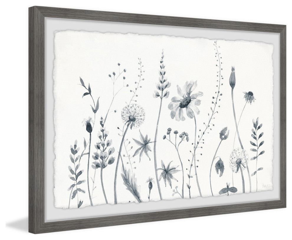 "Flower Fields" Framed Painting Print