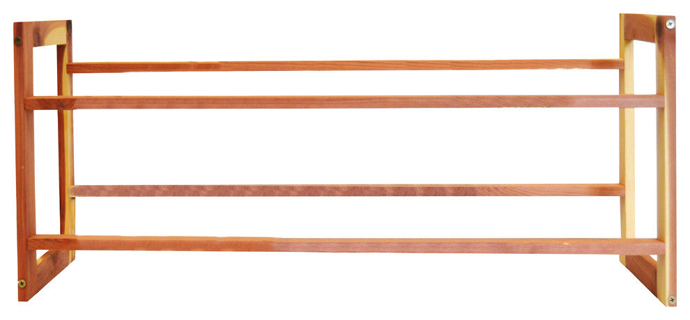 Two-Tier Aromatic Cedar Shoe Rack