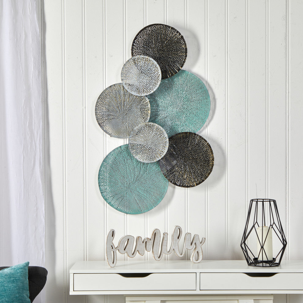 Nearly Natural 7056 2.5x1 Layered Metal Wall Art Decor