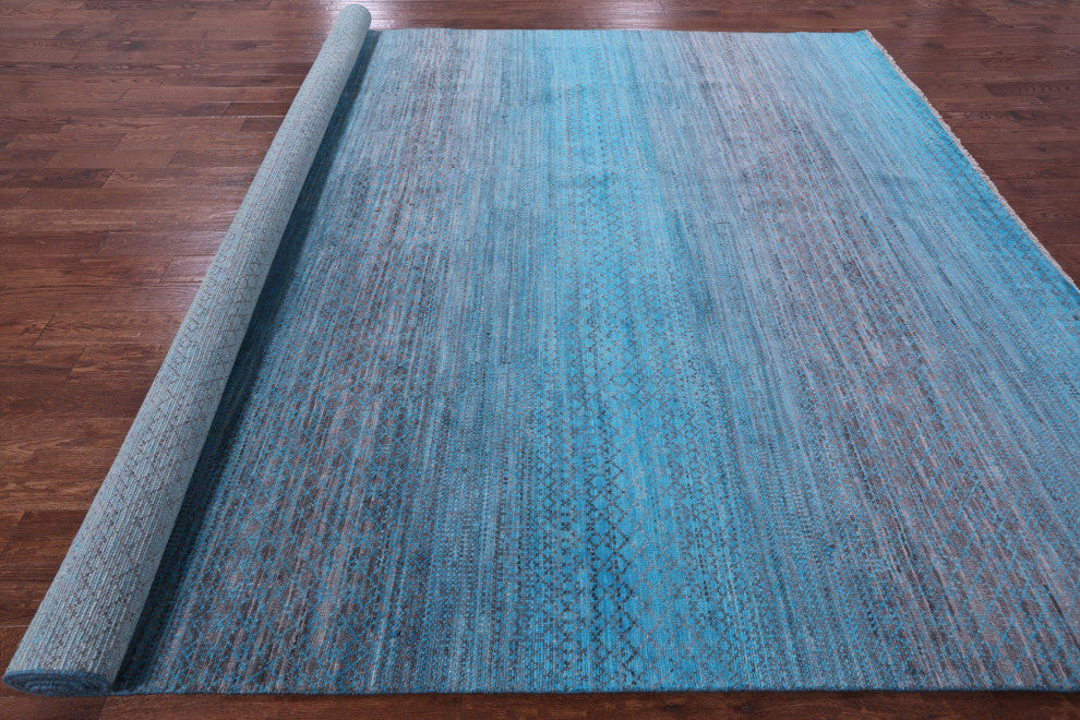 10' 0" X 14' 0" Savannah Grass Handmade Wool Rug - Q13415