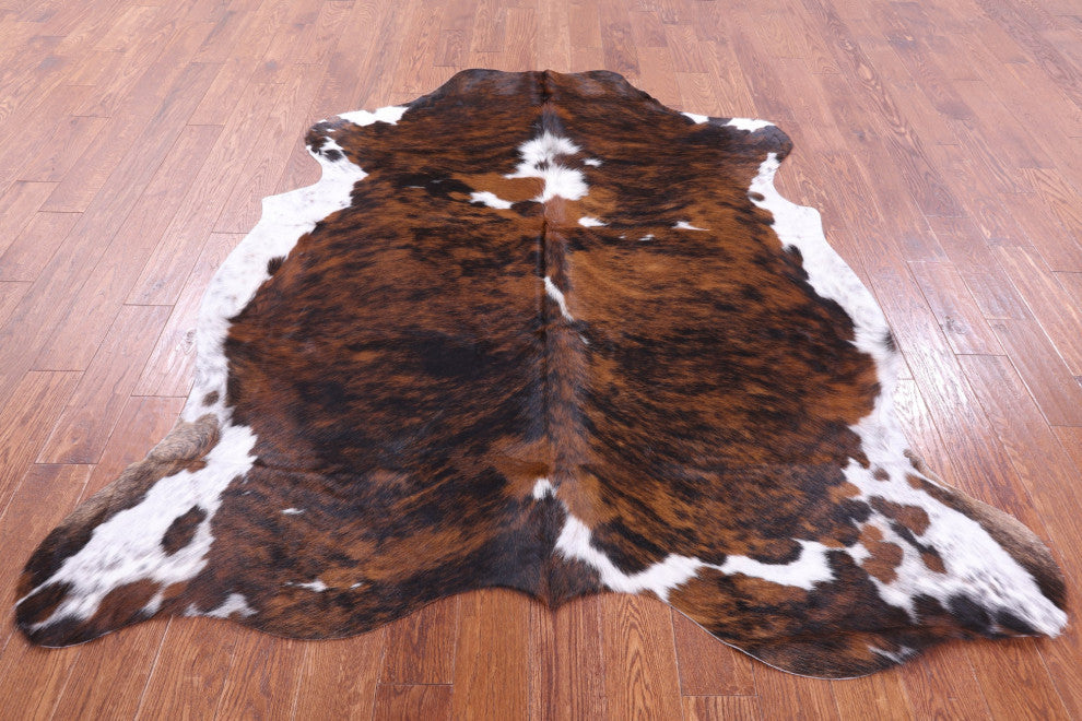 Brindle Natural Cowhide Rug 6' 10" X 6' 4" C2287