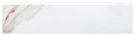 Porcelain Trims Calacatta Look Bullnose 3x12, Polished Finish